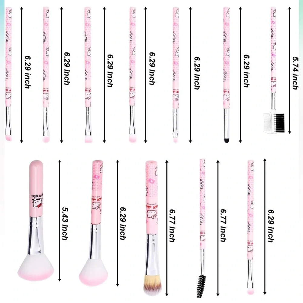 Hello Kitty Makeup Brush 12 Piece Set